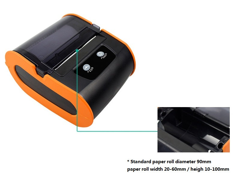 USB 80mm Thermal Sticker Tracking Label Printer Paper Barcode Printing Machine dealonline.co.nz