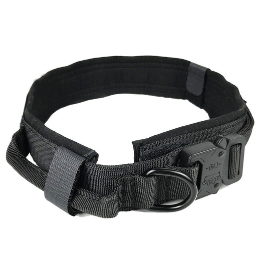 Tactical Dog Collar Adjustable Military Training Nylon Dog Collar Metal Buckle dealonline.co.nz
