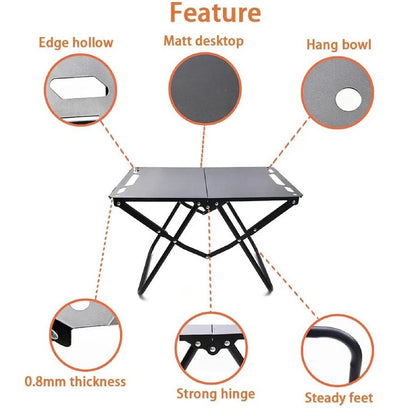 ECOTREK Folding BBQ Table – 93cm Portable Outdoor Cooking Station ZF10312 ECOTREK