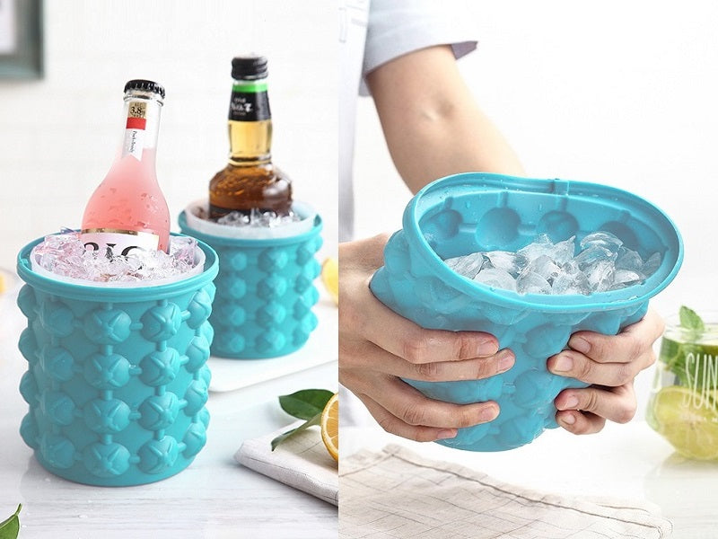 Small Ice Cube Maker Genie Silicone Wine Ice Bucket Big Ice Cube Tray Mold Cup dealonline.co.nz