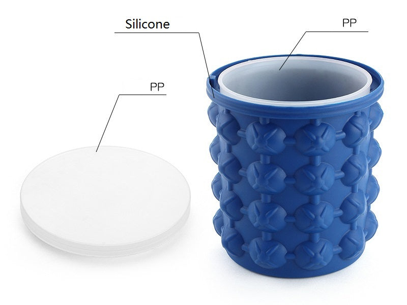 Small Ice Cube Maker Genie Silicone Wine Ice Bucket Big Ice Cube Tray Mold Cup dealonline.co.nz