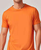 Solid Casual Short-Sleeve Crewneck T-Shirt