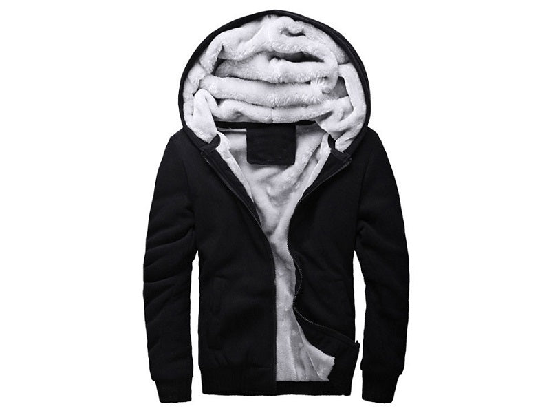 Fleece Lining Thermal Hood Jacket Size S-2XL dealonline.co.nz