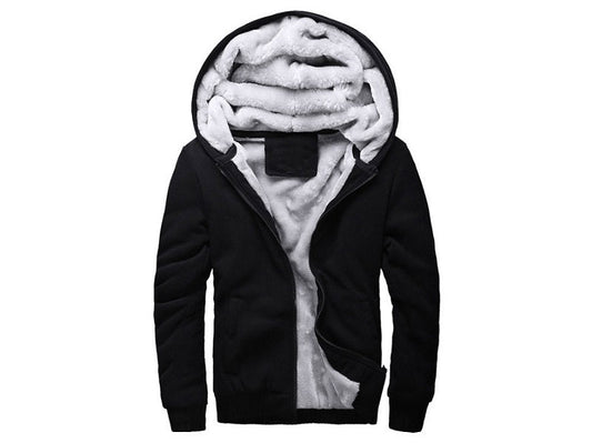 Fleece Lining Thermal Hood Jacket Size S-2XL dealonline.co.nz