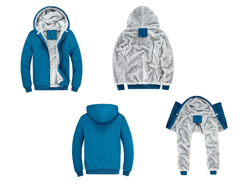 Fleece Lining Thermal Hood Jacket Size S-2XL dealonline.co.nz