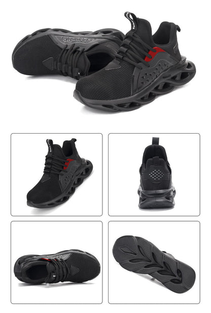 Steel Toe Work Shoes Safety Sneakers Industrial Shoes Lightweight Puncture Proo - ShopHub