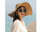 KHAKI- Women Lady Sun Straw Hat Wide Large Brim Floppy Derby Summer Beach Cap dealonline.co.nz