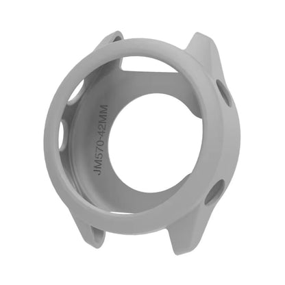 Grey protective watch case for Garmin Forerunner 570 (42mm), designed to shield and secure the smartwatch.