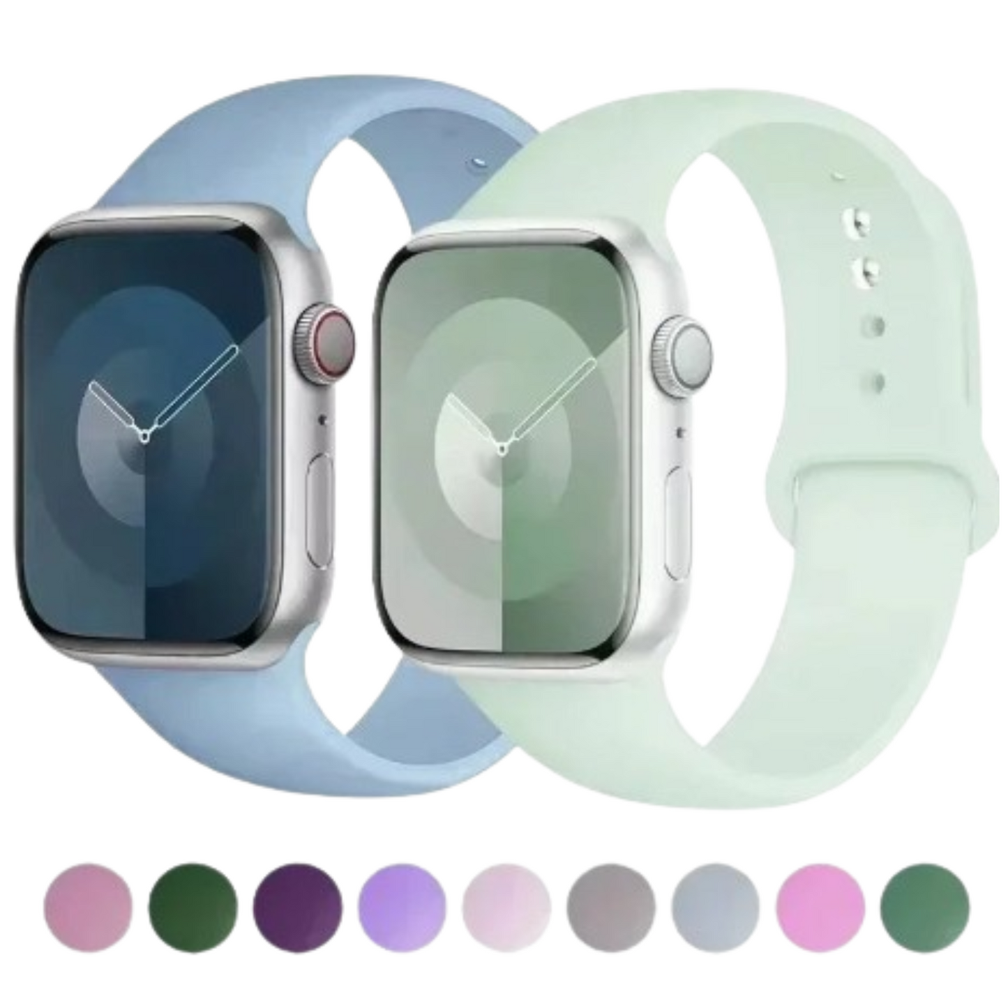 Silicone Sport Band for Apple Watch Series (42mm - 49mm)(available in 45 colours) Habicare