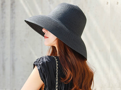 Sun Straw Hat Wide Brim Floppy Derby Summer Beach Cap WHITE dealonline.co.nz