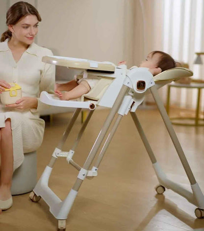 Preorder - Jupiter Beige 2-in-1 High Chair & Swing