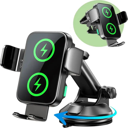 15W Wireless Car Charger Phone Holder Habicare