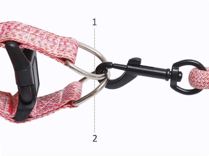 Dog Harness and leash Set Pet Harness Puppy Traction Rope dealonline.co.nz