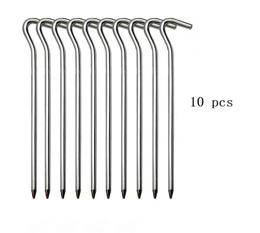 Camping Pegs – 10pcs Aluminium Alloy Tent Stakes ECOTREK