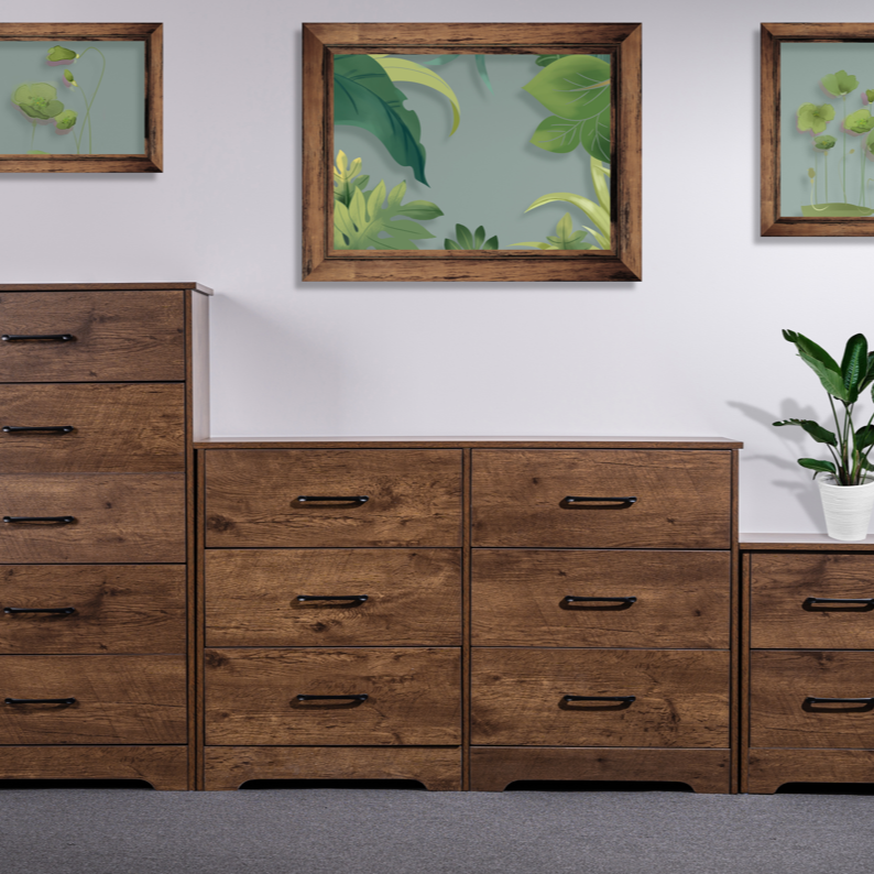 'Althea' Walnut Color Low Boy sue-e furniture