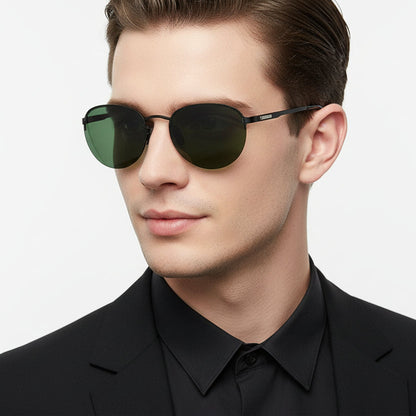 BLACK/ DARK GREEN HD Polarized Lens Sunglasses Anti-Blue Ray Hydrophobic dealonline.co.nz