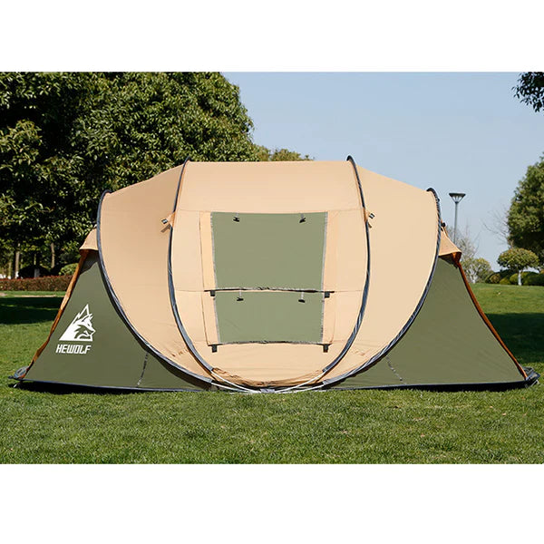 Boat-Shaped Pop-Up Camping Tent Large 280(L) x 200 (W) x 120(H)cm ECOTREK