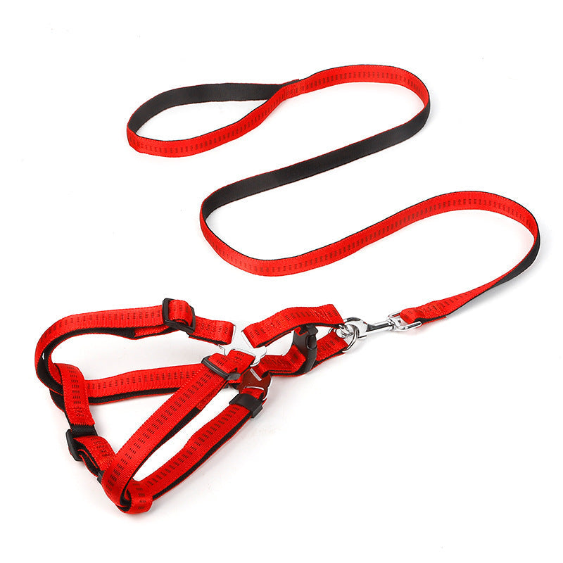 Dog Harness and leash Set Pet Harness Puppy Traction Rope - 2.5CM dealonline.co.nz