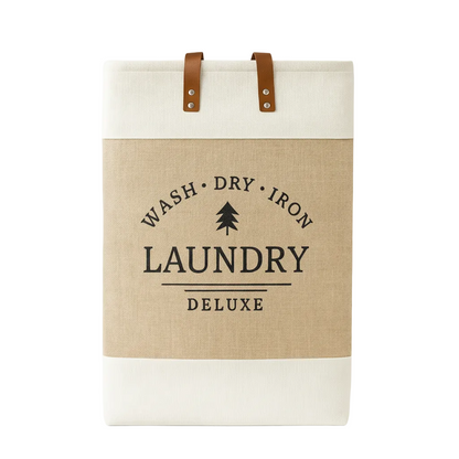 Frankly Cotton Laundry Deluxe Hamper with Handles Nest & Stem Homewares