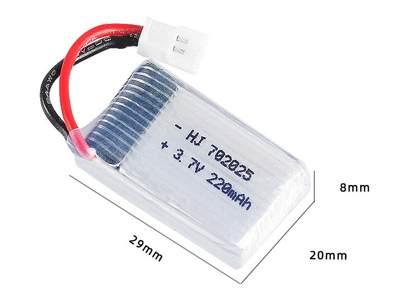 3.7V 220mAh White Li-Po Rechargeable Battery for Drone dealonline.co.nz