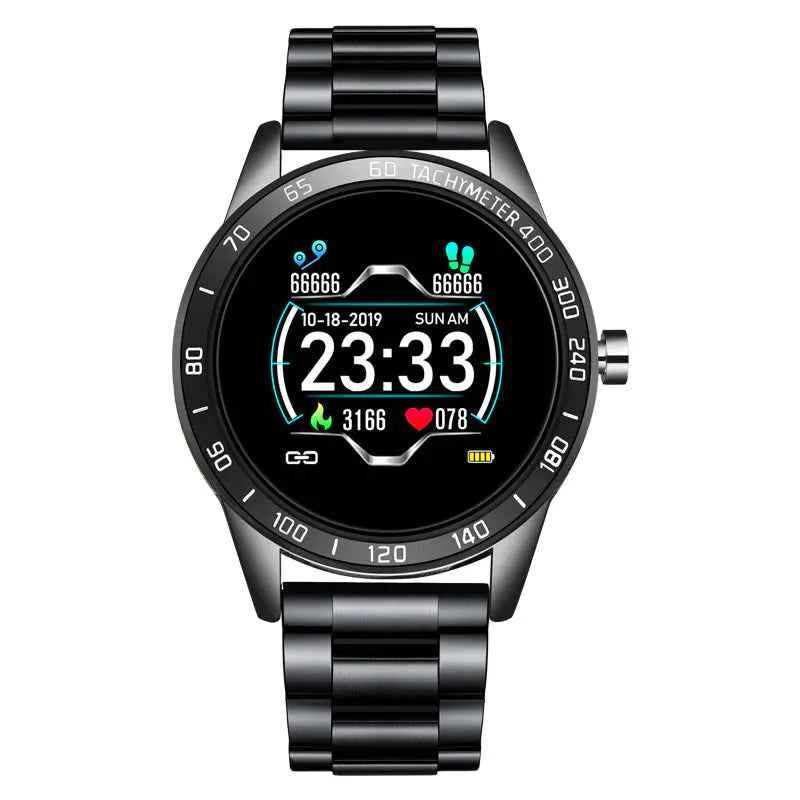 Multi-Functional Smart Watch with Steel Band - Business Style Alloy Case | Black, Gold, Silver