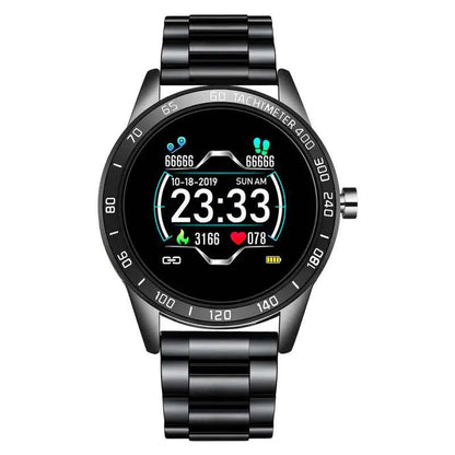 Multi-Functional Smart Watch with Steel Band - Business Style Alloy Case | Black, Gold, Silver