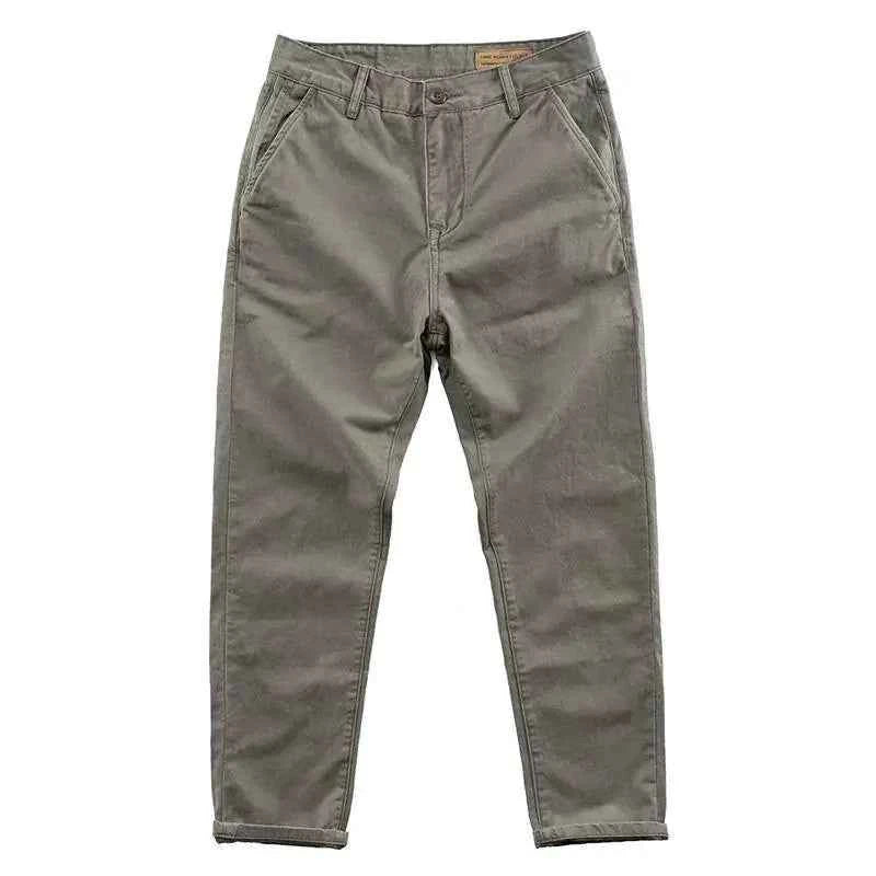 Men's Casual Loose Fit Cotton Cargo Pants - Heavy Duty Work Pants | Spring & Autumn