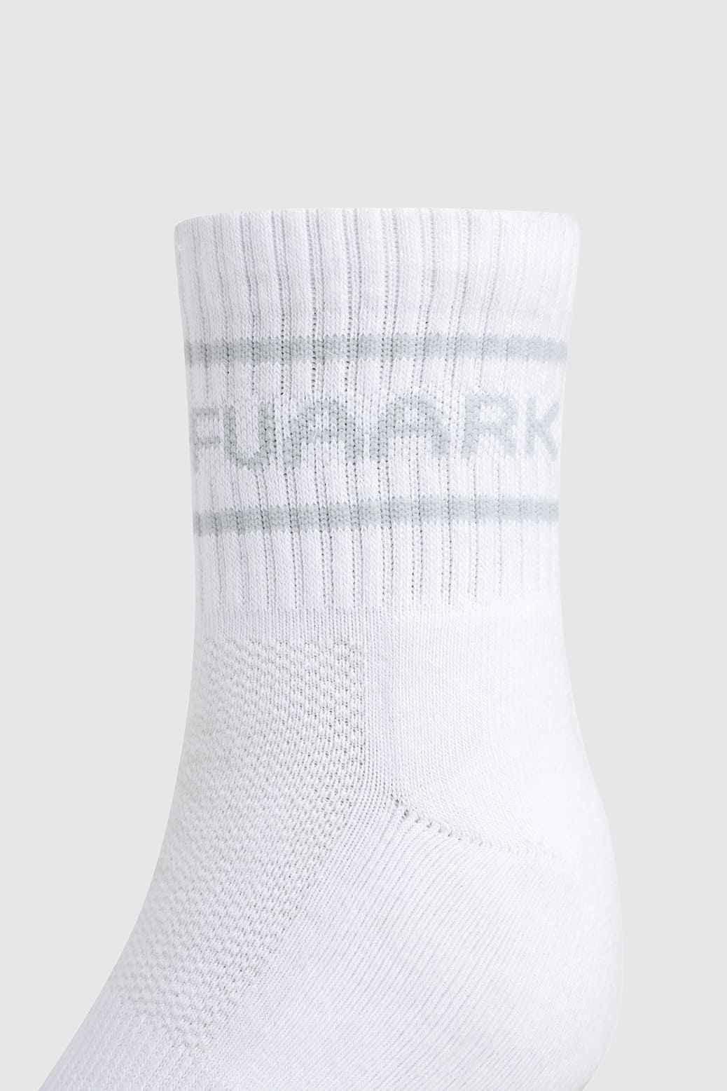 Legacy Quarter Socks White/Grey