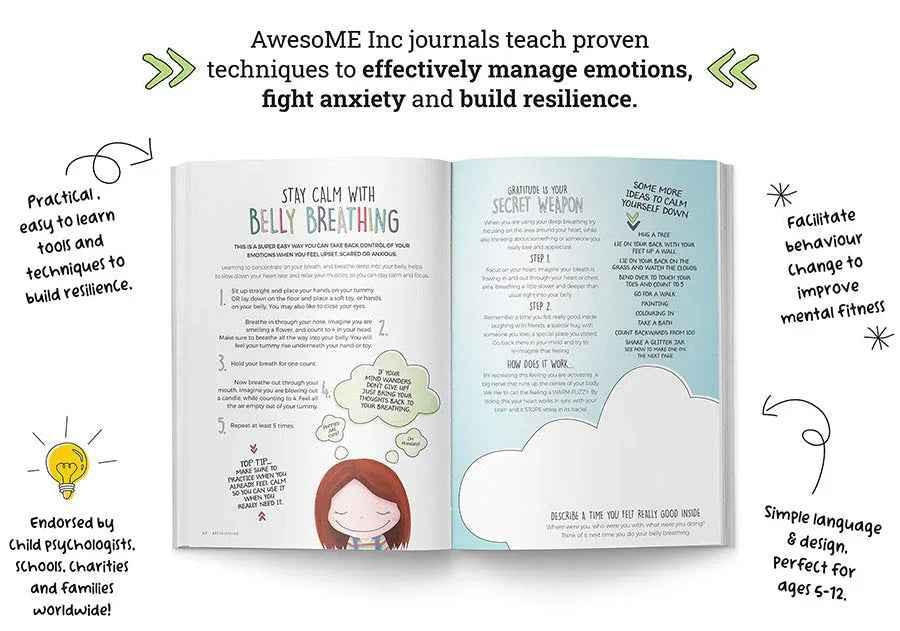 Resilient ME Gratitude Journal for Kids – Awesome Ends in ME (age 5-12)