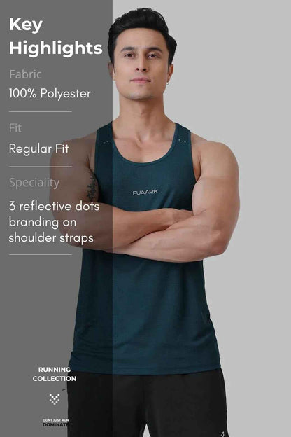 Checks Running Tank Bottle Green