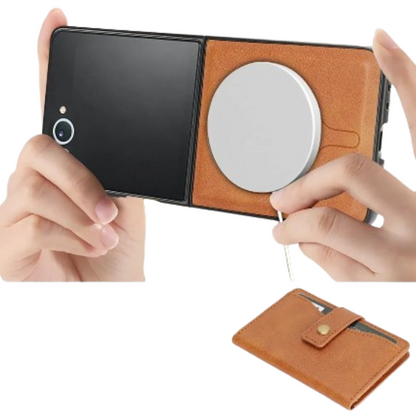 Wallet Leather Case for the Samsung Galaxy Z Flip7 (4 colours available) Habicare