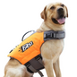 Reflective Dog Life Jacket – Adjustable Summer Swimming Vest Habicare
