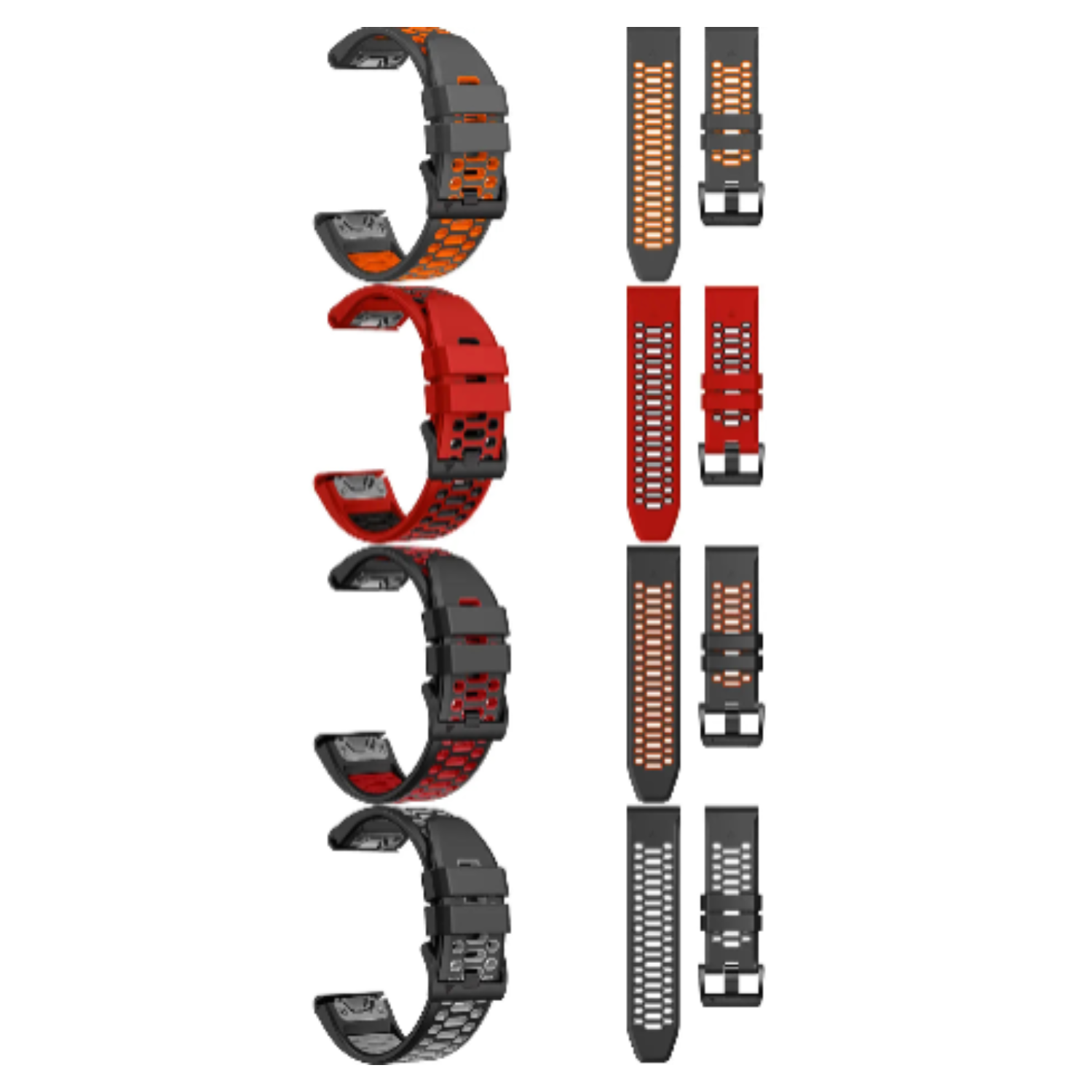 Silicone Watch Band for the Garmin Fenix 7 & 7 Pro (available in 12 colours) Habicare