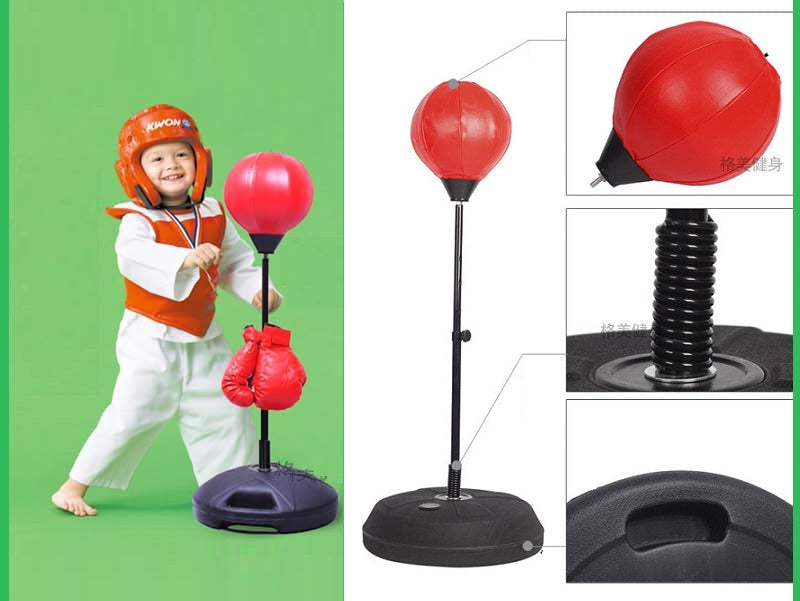 Punch Speed Ball Gloves Set Free Standing Punching Boxing Bag Home GYM Training dealonline.co.nz