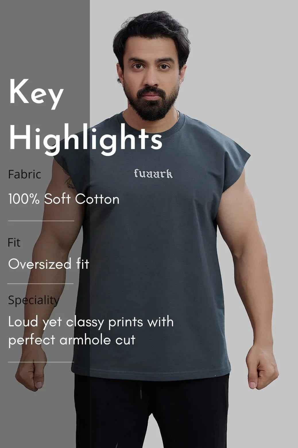 Blackout Capsleeves Tank Dark Grey