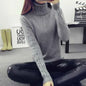 Women's Wool High Neck Fashion Sweater - Slim Fit, Long Sleeves | Winter Warmth
