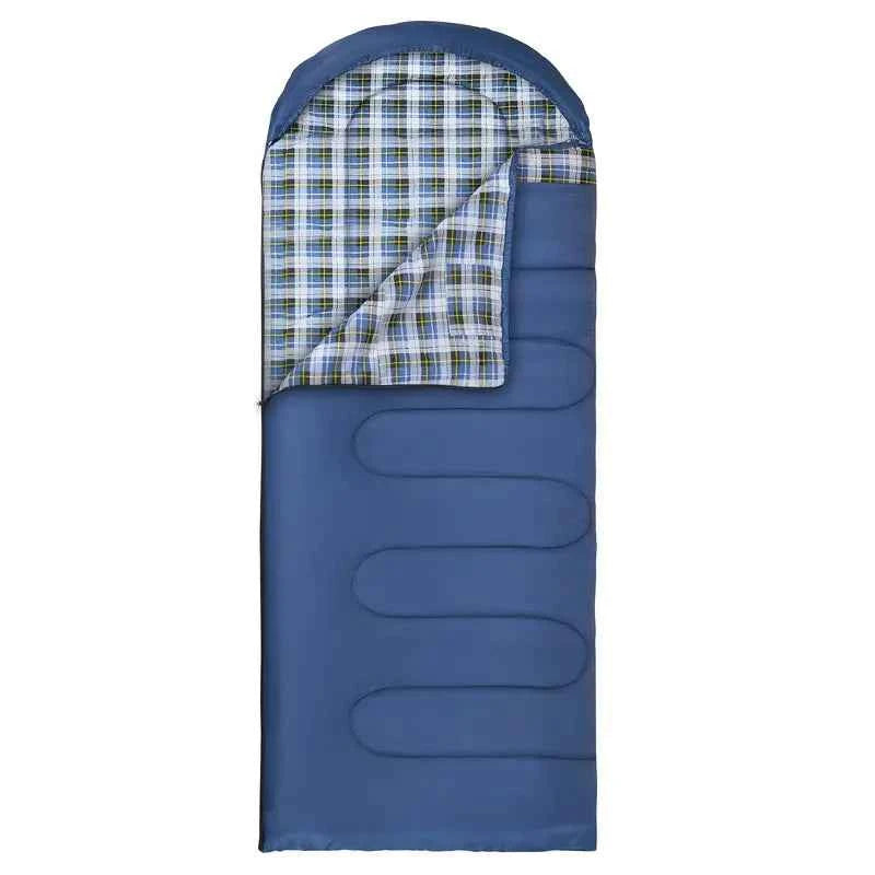 Large Winter Flannel Sleeping Bag - 220x100cm Warm Thickened Camping Sleeping Bag | Envelope Design