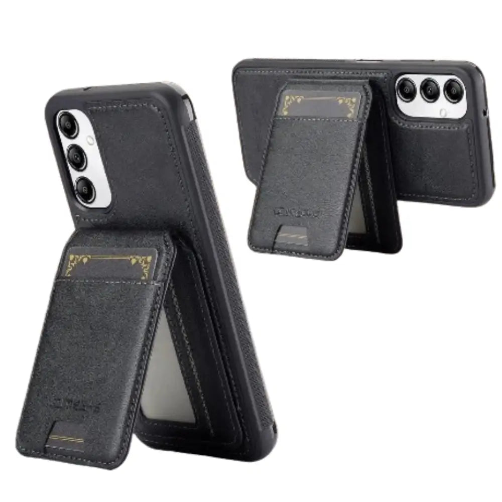 2-in-1 Leather Case for Samsung Series (Black) Habicare