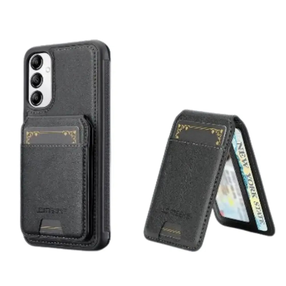 2-in-1 Leather Case for Samsung Series (Black) Habicare