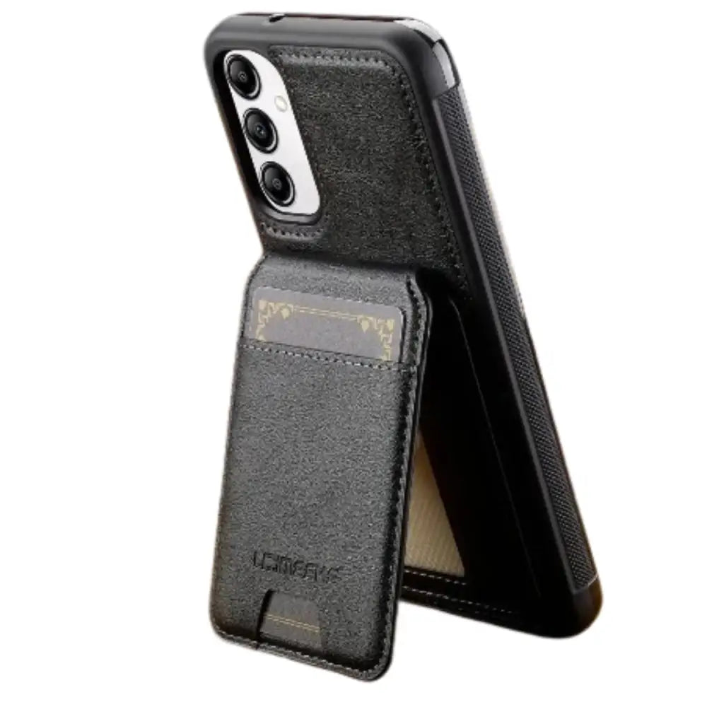 2-in-1 Leather Case for Samsung Series (Black) Habicare