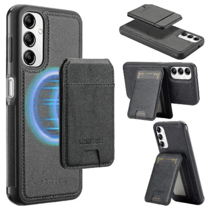 2-in-1 Leather Case for Samsung Series (Black) Habicare