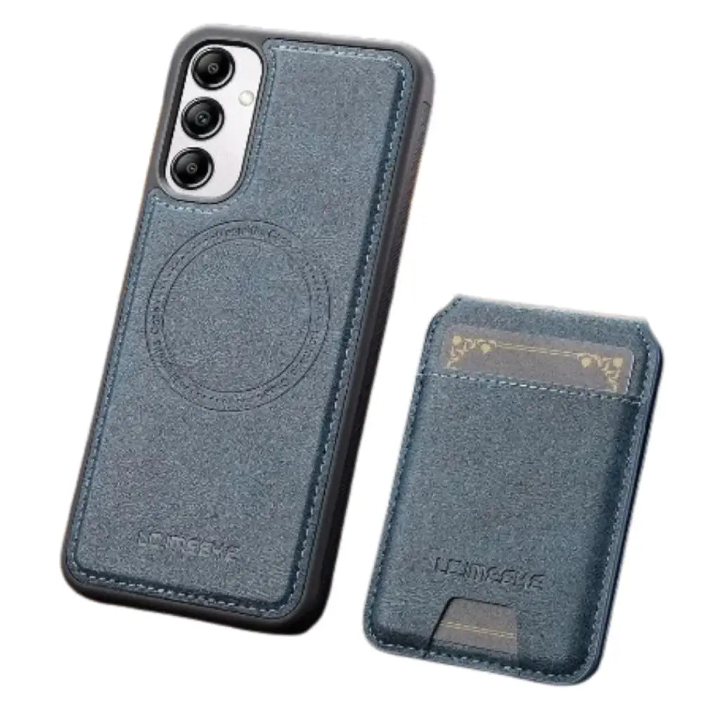 2-in-1 Leather Case for Samsung Series (Blue) Habicare