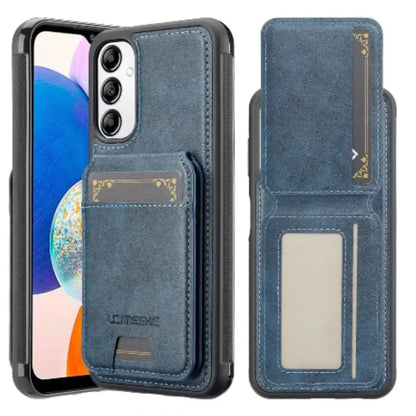 2-in-1 Leather Case for Samsung Series (Blue) Habicare
