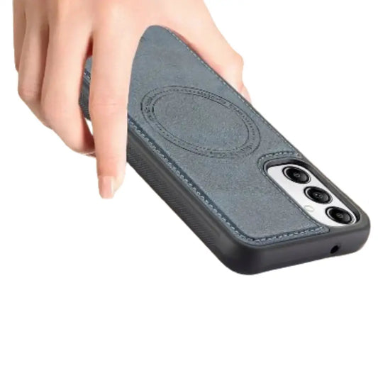 2-in-1 Leather Case for Samsung Series (Blue) Habicare