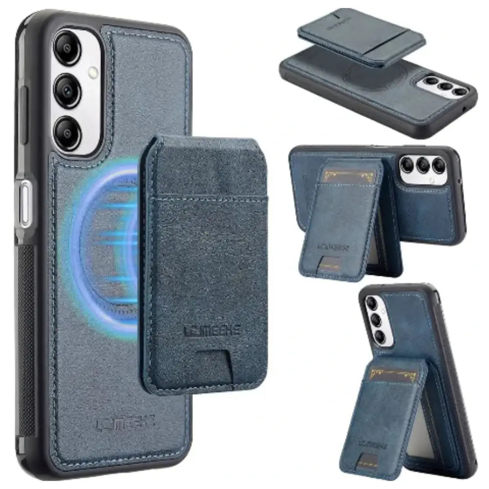2-in-1 Leather Case for Samsung Series (Blue) Habicare