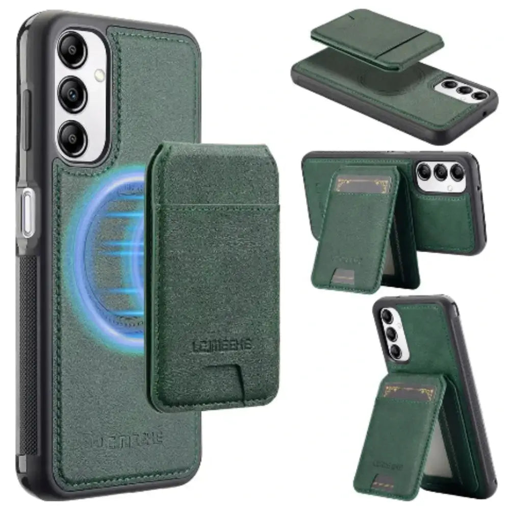 2-in-1 Leather Case for Samsung (Green) Habicare
