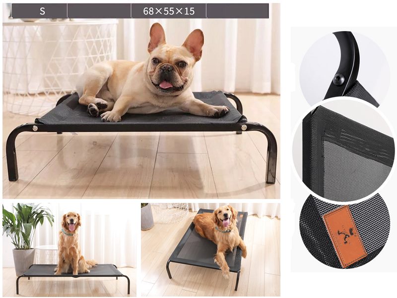 W25268355*54*15cm Pet Bed Dog Cat Bed Mesh Elevated Raised Indoor Sleeping Cot S dealonline.co.nz
