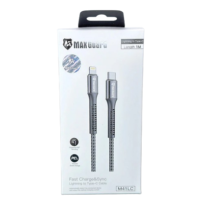 Maxguard 1m 20W Type-C to Lightning cable M41LC