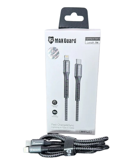 Maxguard 1m 20W Type-C to Lightning cable M41LC