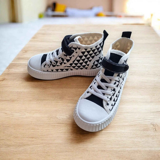 GeoGrip High-Tops – Bold, Grippy & Comfy